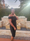 Midnight Noir Midi Dress
