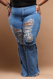 Fitted Flare jeans