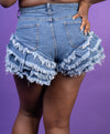 Tail Feather jean shorts